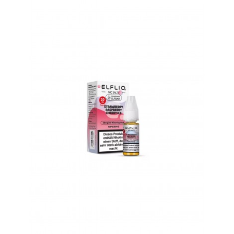 ELFLIQ - Strawberry Raspberry Cherry Ice - Nikotinsalz Liquid - 20mg/ml