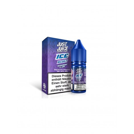 JUST JUICE - BLACKCURRANT & LIME ICE - NIKOTINSALZ LIQUID 20mg/ml