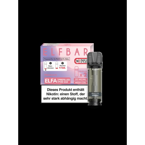 Elfbar Elfa Pod - Peach Ice - (2 Stück pro Packung)