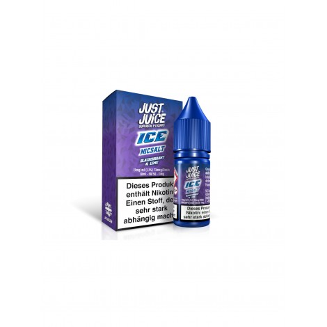 JUST JUICE - BLACKCURRANT & LIME ICE - NIKOTINSALZ LIQUID 11mg/ml