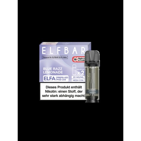 Elfbar Elfa Pod - Blue Razz Lemonade - (2 Stück pro Packung)