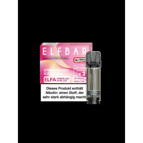 Elfbar Elfa Pod - Strawberry Icecream - (2 Stück pro Packung)