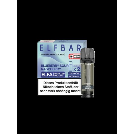 Elfbar Elfa Pod - Blueberry Sour Raspberry - (2 Stück pro Packung)