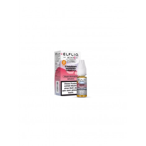ELFLIQ - Strawberry Raspberry Cherry Ice - Nikotinsalz Liquid - 10mg/ml