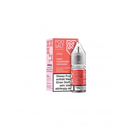 Pod Salt X - Sweet Strawberry Lemonade - Liquid 10mg 10ml