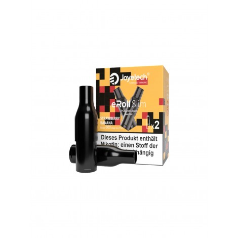 Joyetech eRoll Slim Pod (2 Stück pro Packung) - Strawberry Banana - 20 mg/ml