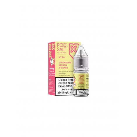 Pod Salt X - Strawberry Banana Rhubarb - Liquid 10mg 10ml