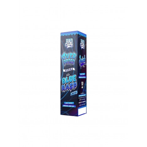 Bad Candy Longfill - Blue Rasp Iced - Overdosed 10ml Aroma in 60 ml Flasche