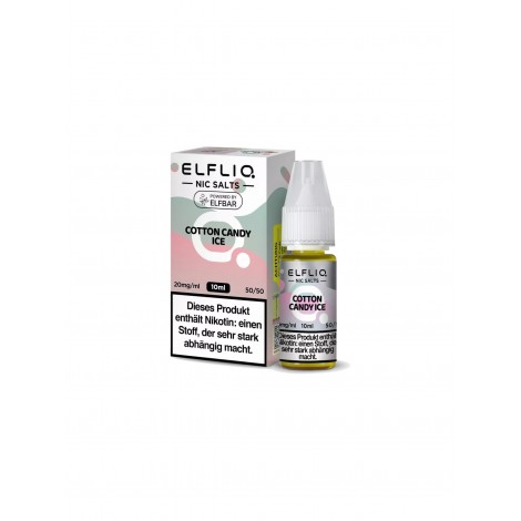 ELFLIQ - Cotton Candy Ice - Nikotinsalz Liquid - 20mg/ml