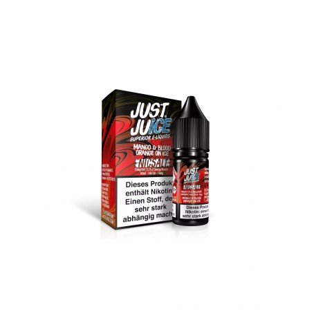 JUST JUICE - FUSION MANGO & BLOOD ORANGE ON ICE - NIKOTINSALZ LIQUID 11mg/ml