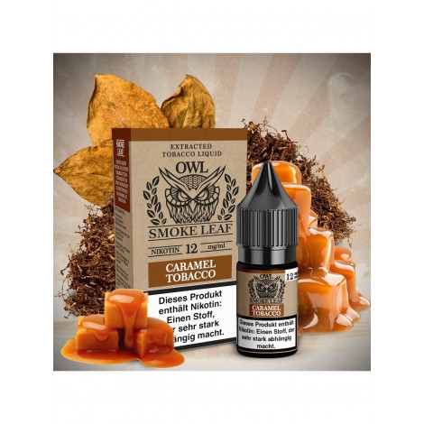 OWL Smoke Leaf Caramel Tobacco Aroma Nikotinliquid 10 ml 12 mg