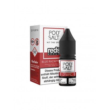 Pod Salt Fusion - Blue Razapple Ice - 10ml Liquid 20mg Nikotinsalz